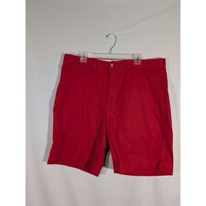 Polo Ralph Lauren Men's Classic Chino Shorts Red Cotton Size 38 9" Inseam